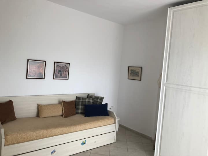 downstairs bedroom (with side garden view) double sofa bed