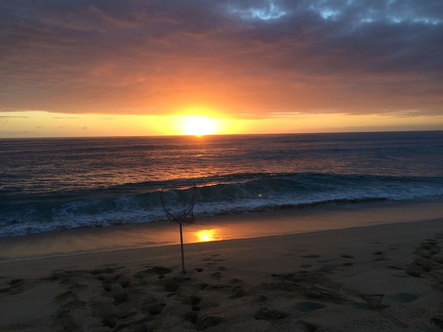 Sunset at Makaha Beach