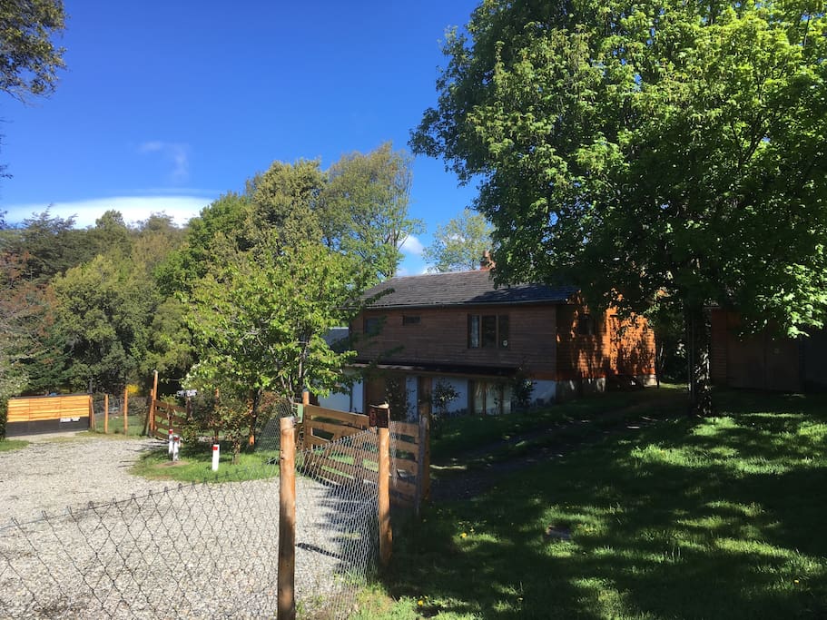 Front yard, fence and gate.