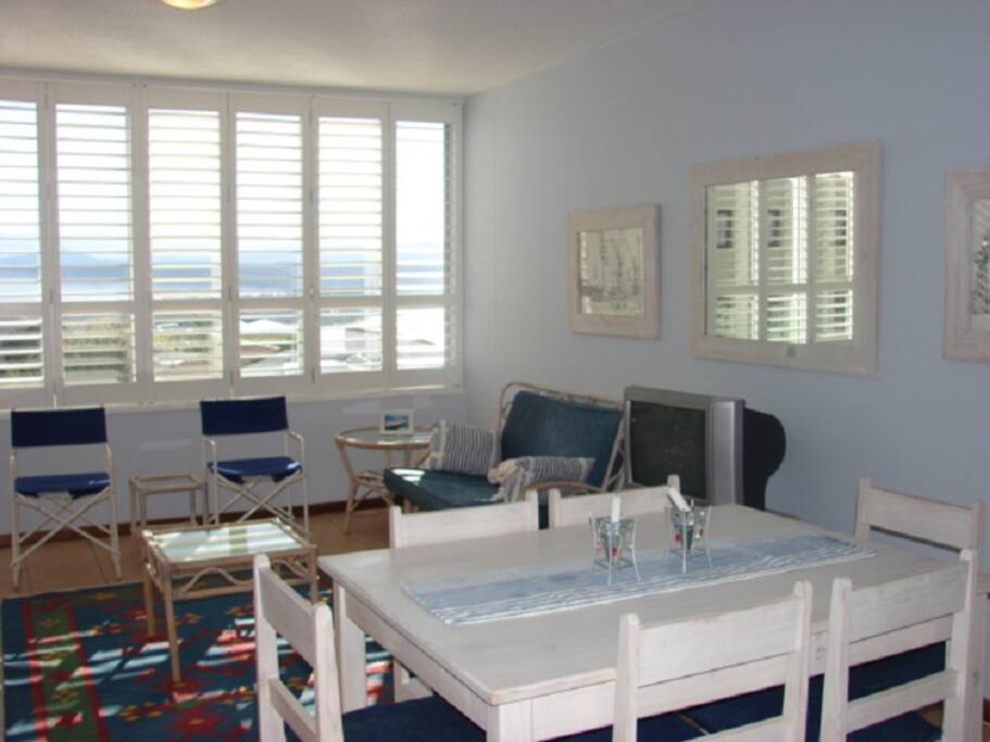 Comfortable open plan living and dining area