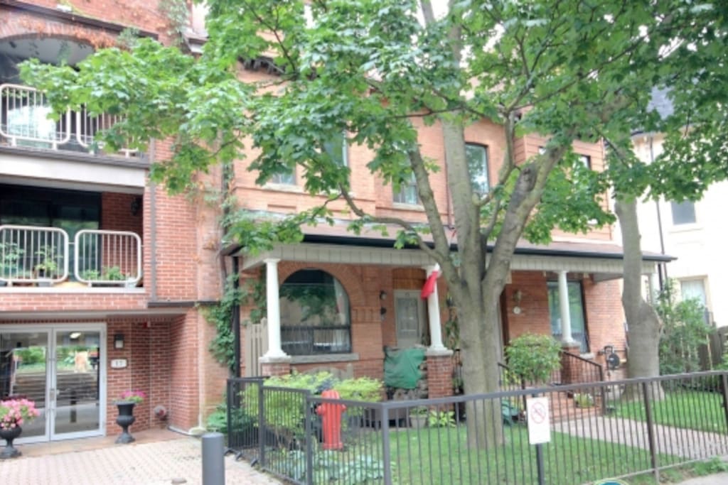 Entrance to the condo building.