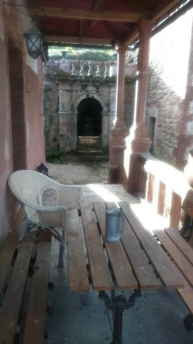 terrasse gîte
