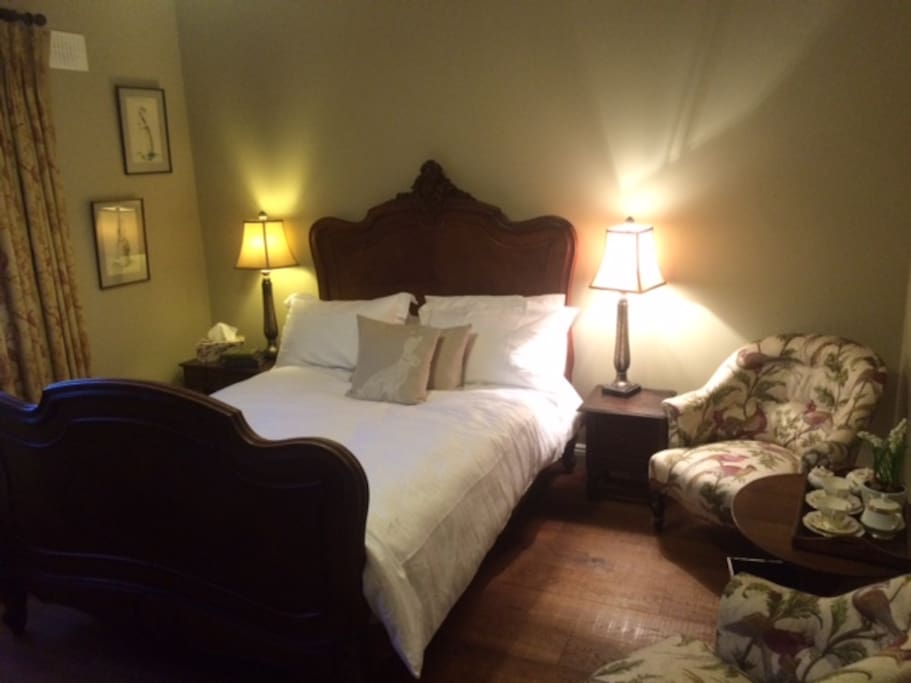 Super comfy antique french bed