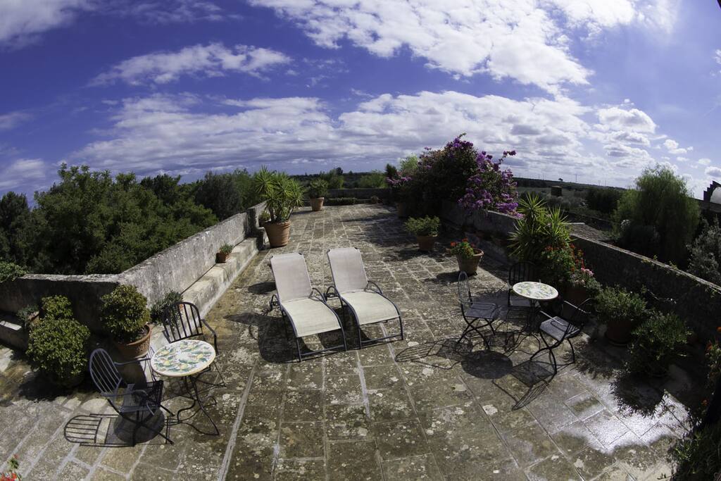 Terrazzo panoramico della casa