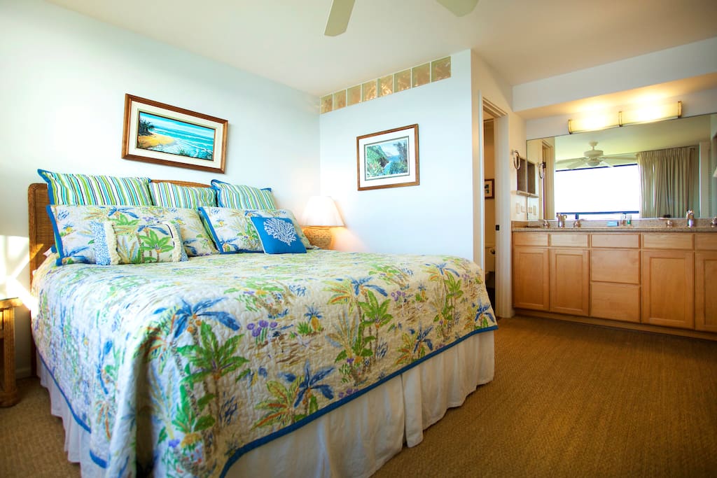 Spacious bedroom with enclosed Bath