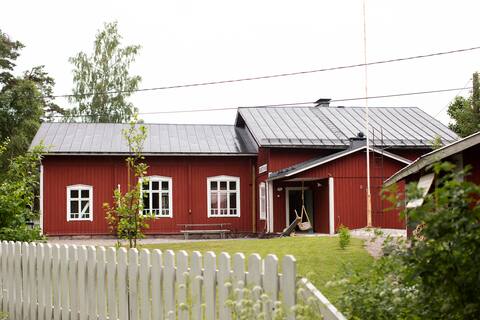 Old Gathering Hall Turned Cozy Family Home