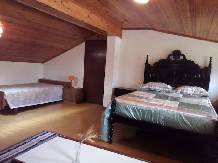 Casa dos Cabeços - поглед кон градина со трокреветни соби 