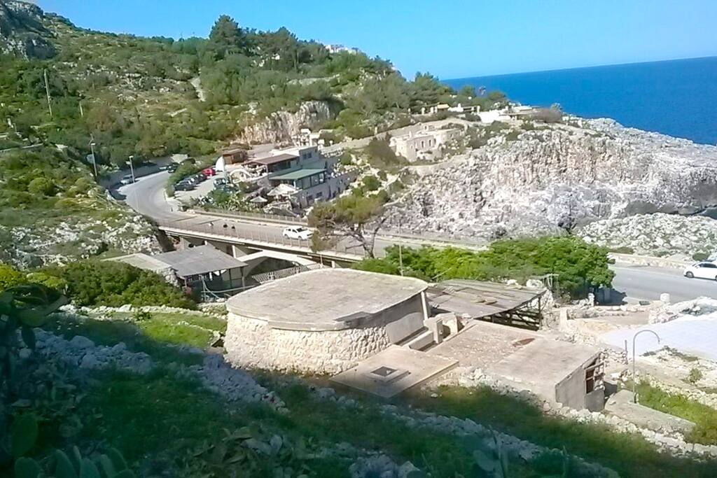 Vista sul ponte di Ciolo direttamente dalla terrazza