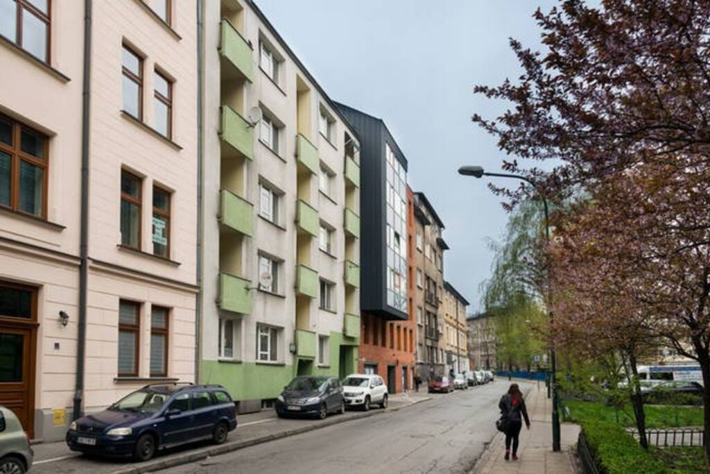 the street