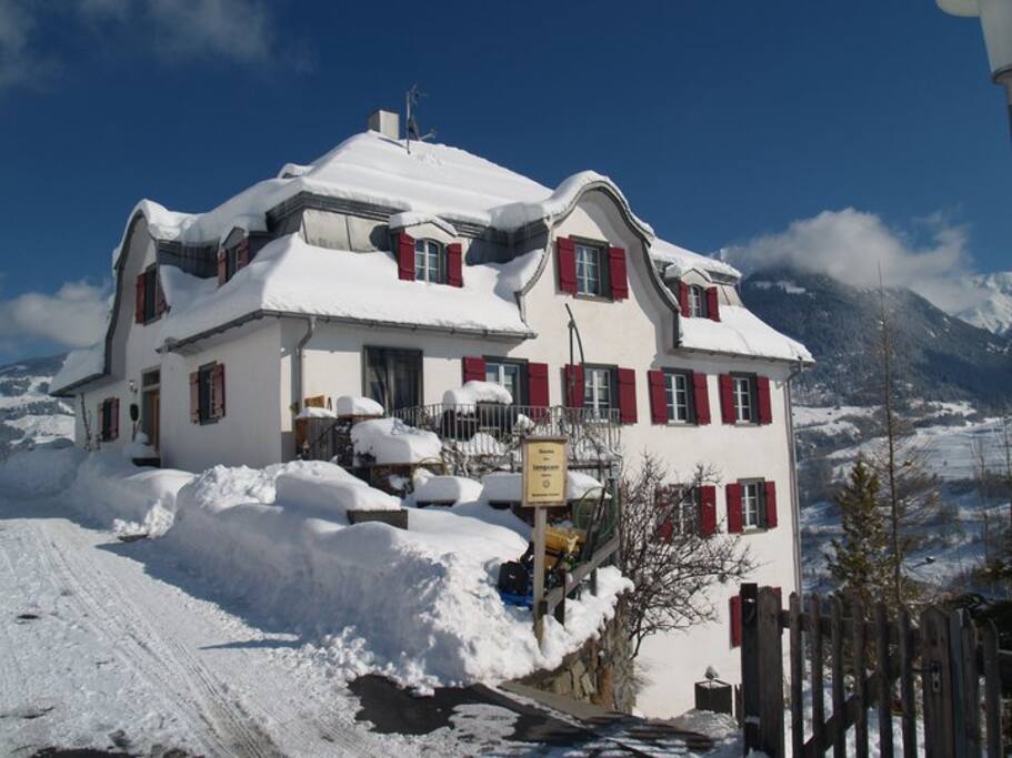 Casa Porclas im Winter