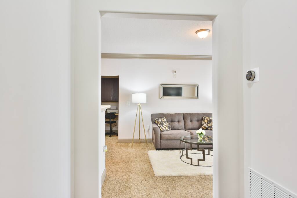 Your view as you walk into the apartment.