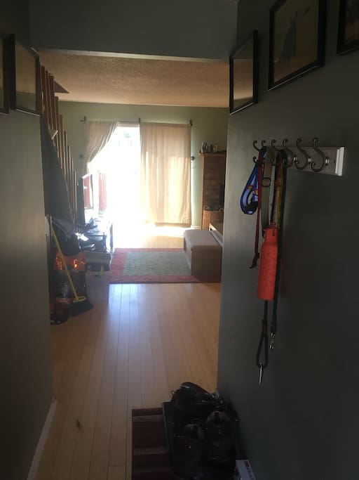 View of living room from front door