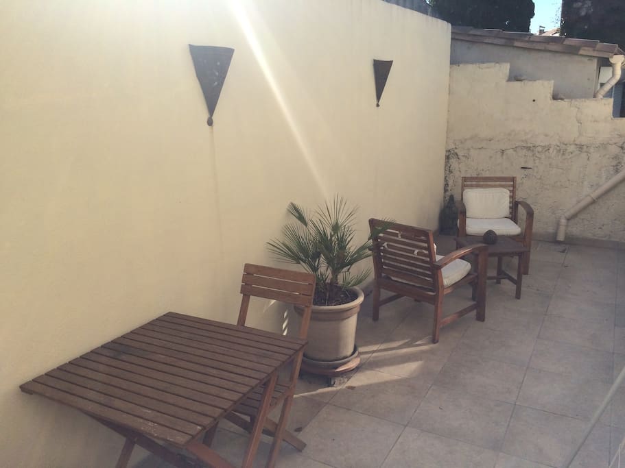 Terrasse pour se prélasser