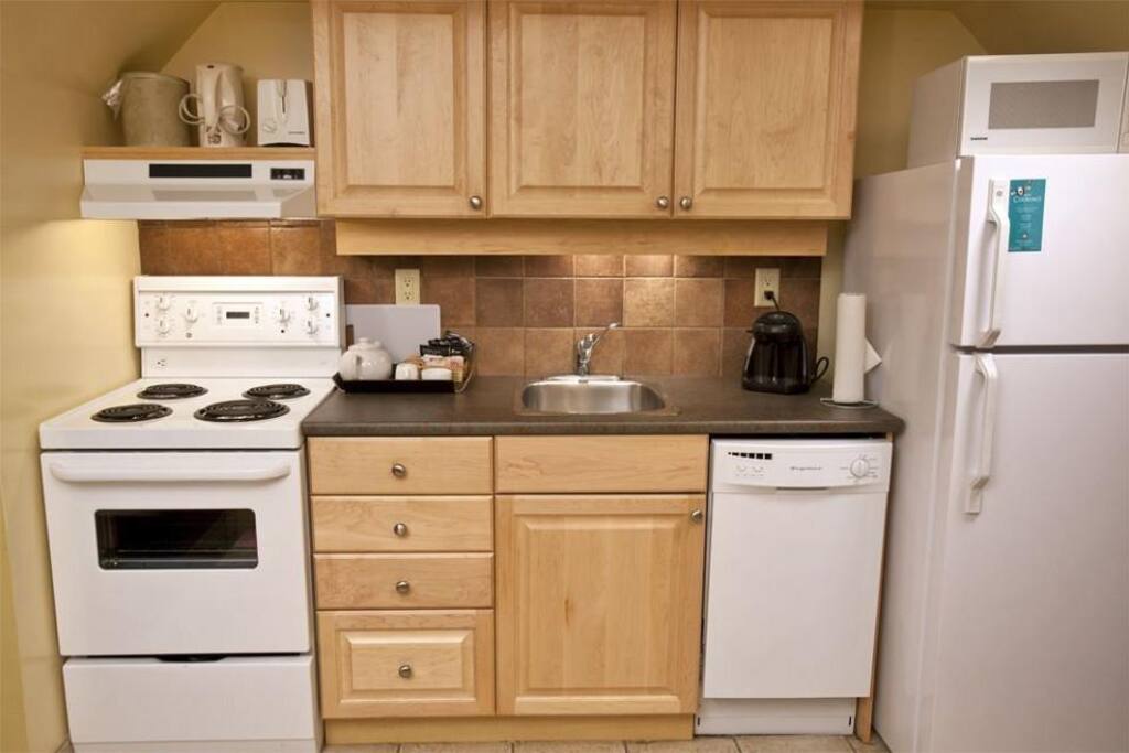 A full kitchen to accommodate long stays