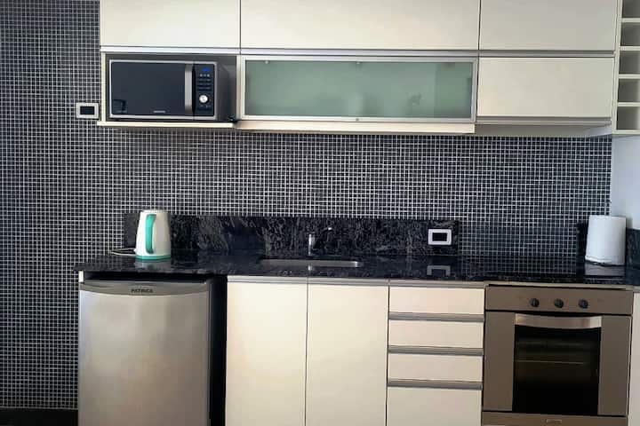 Studio apartment with pool and gym in Chacarita