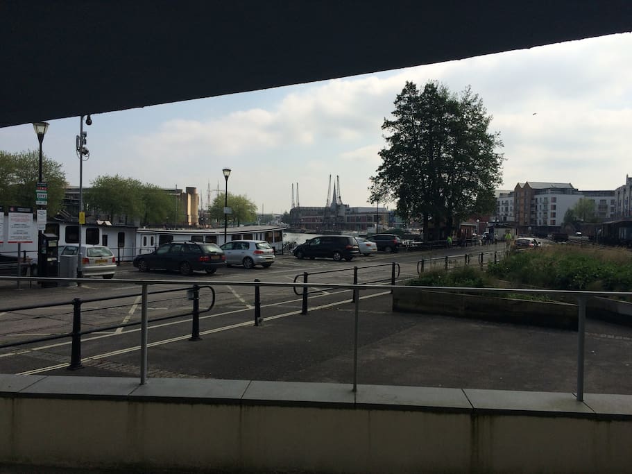 View of the harbour from the patio (east view)
