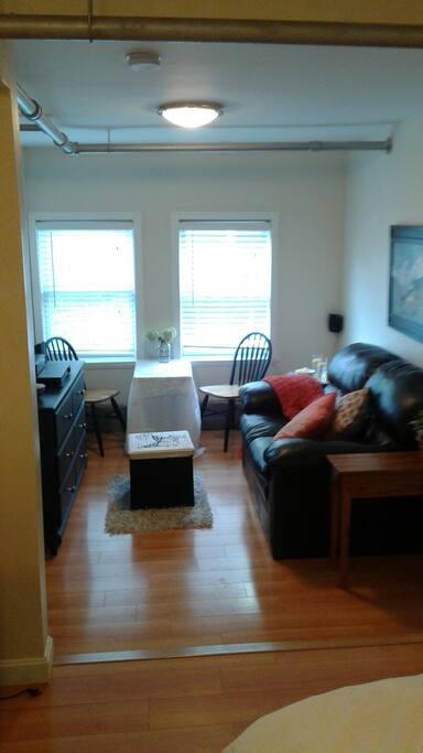 Private TV room with internet and cable.