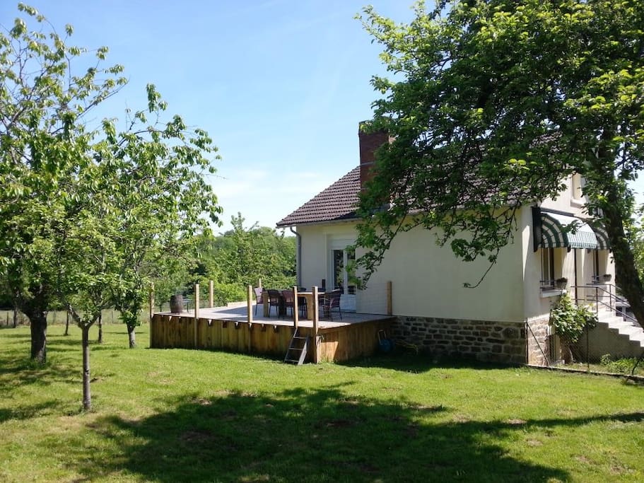 Zonnig terras