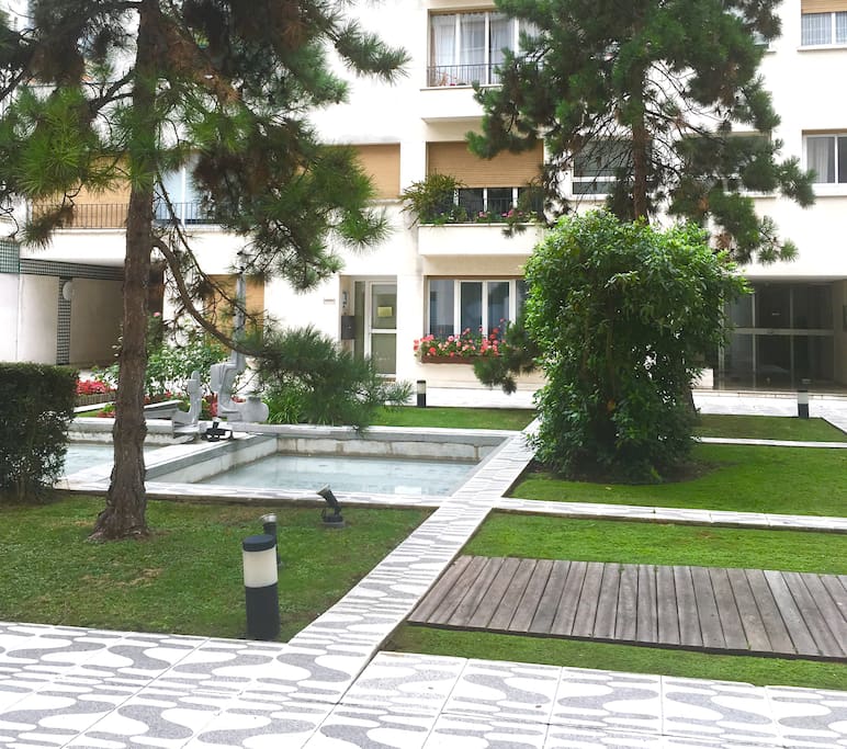 Inside garden of our nice residence