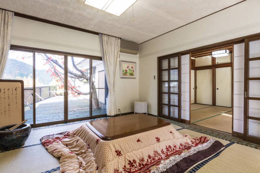 You can exit the terrace from the room.