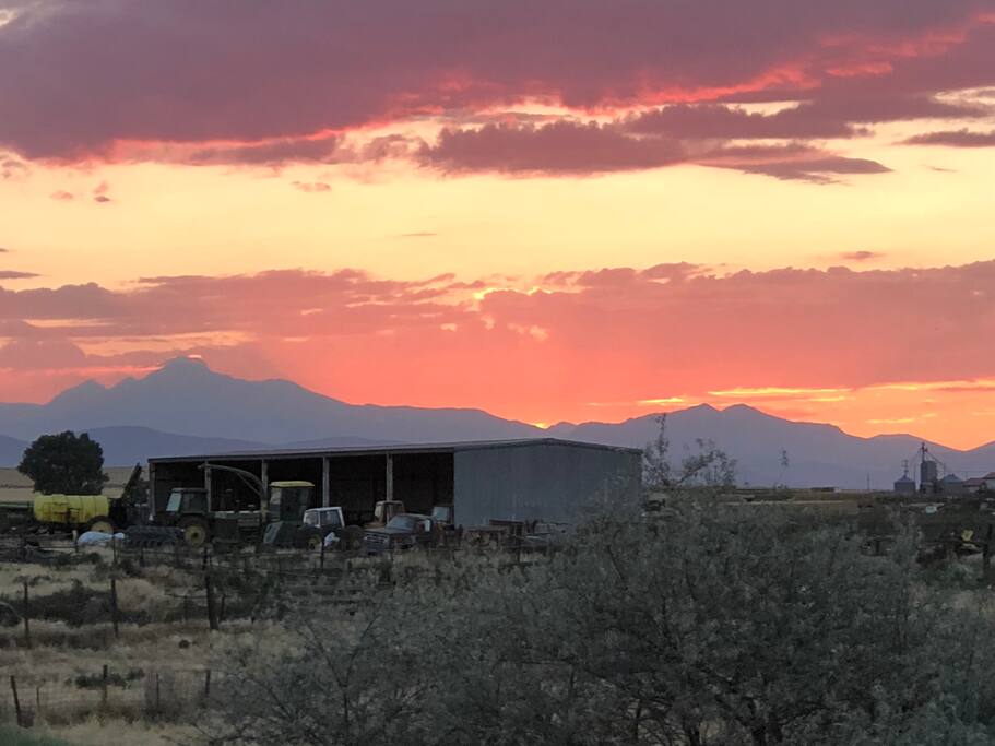 Beautiful views from the deck.