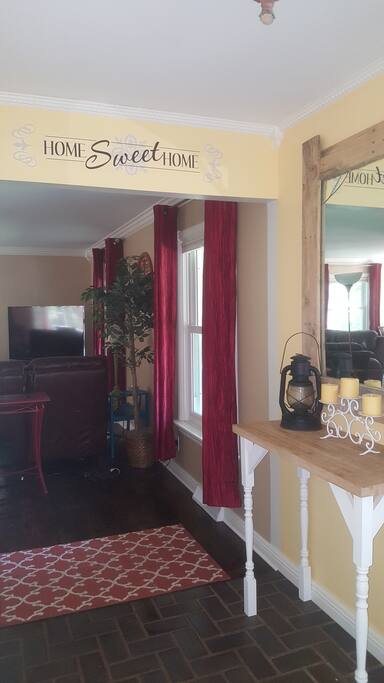 Bright and welcoming entry