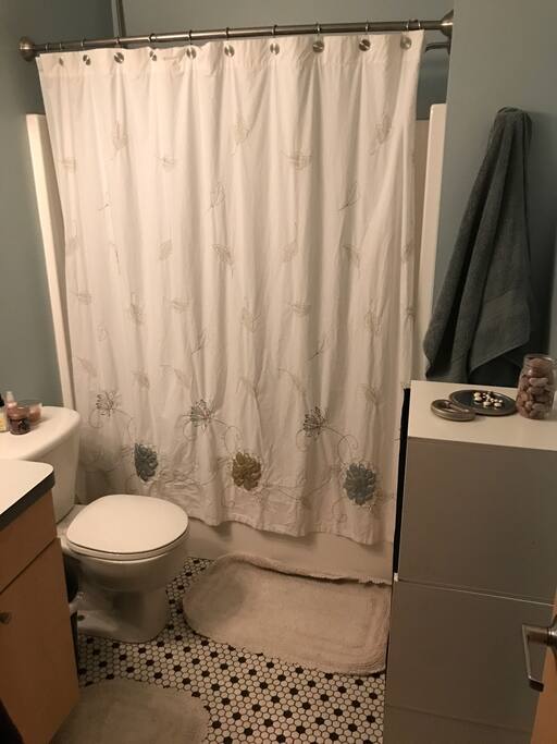 1 bathroom, not big, but who needs to spend all their time in here when you're right in the heart of downtown Grand Rapids!