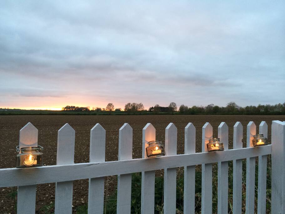 Views from the rear of the property in winter