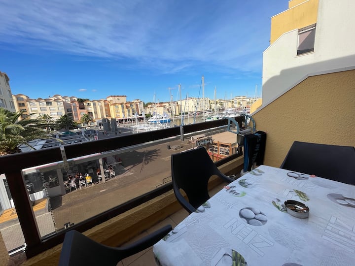Appartement Terrasse Sur Le Port, Piscine, Tennis - Gruissan