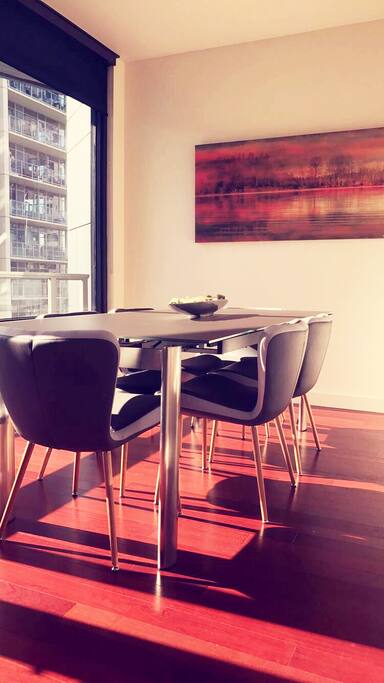 Our extendable dining room table that seats 6ppl