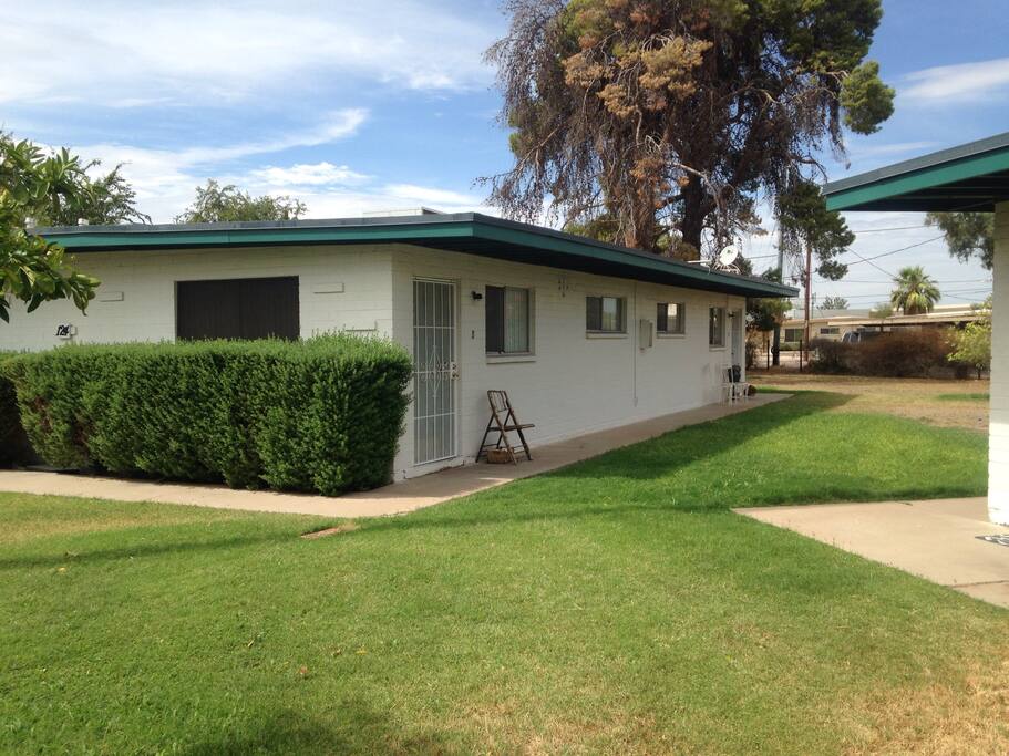 No backyard. No patio.