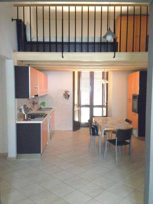 Cucina con soppalco (reparto notte)