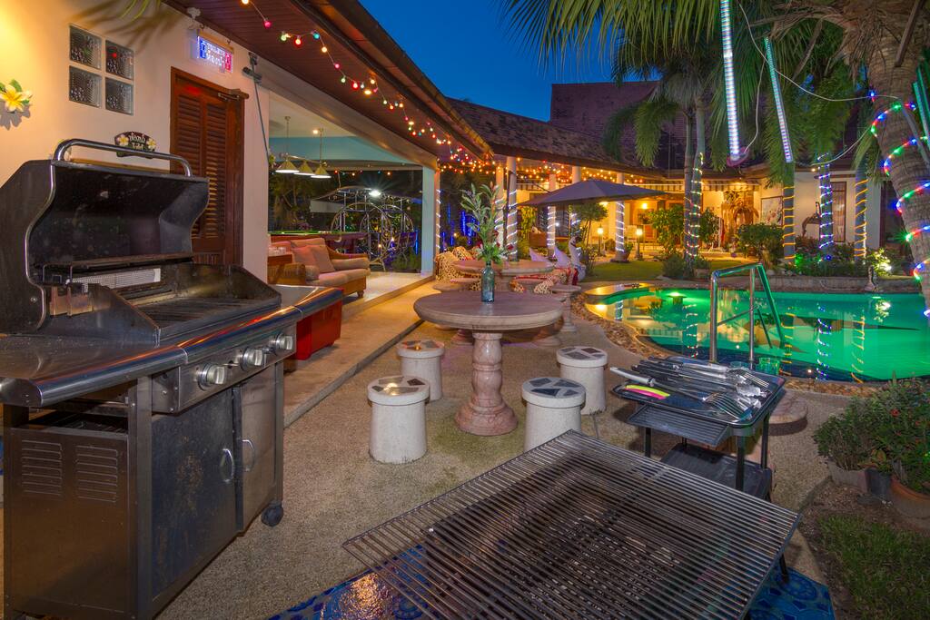BBQ by the pool side
