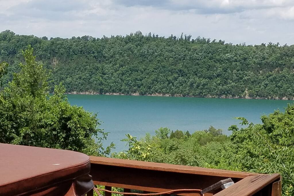 Summer view off our hot tub deck