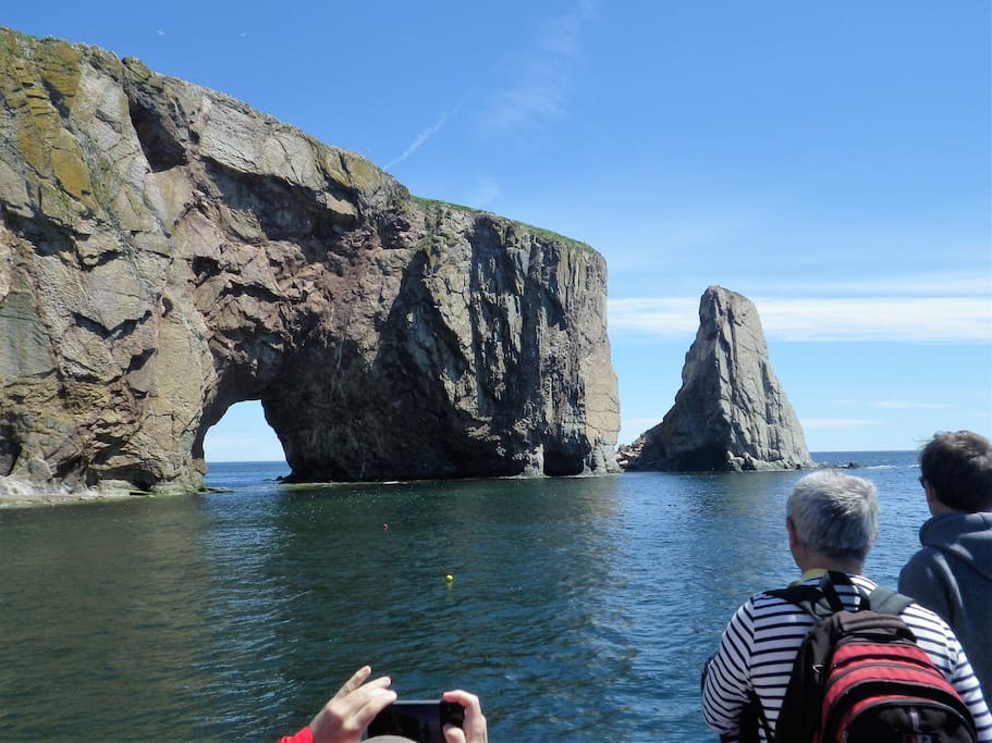 Le rocher vue du bateau