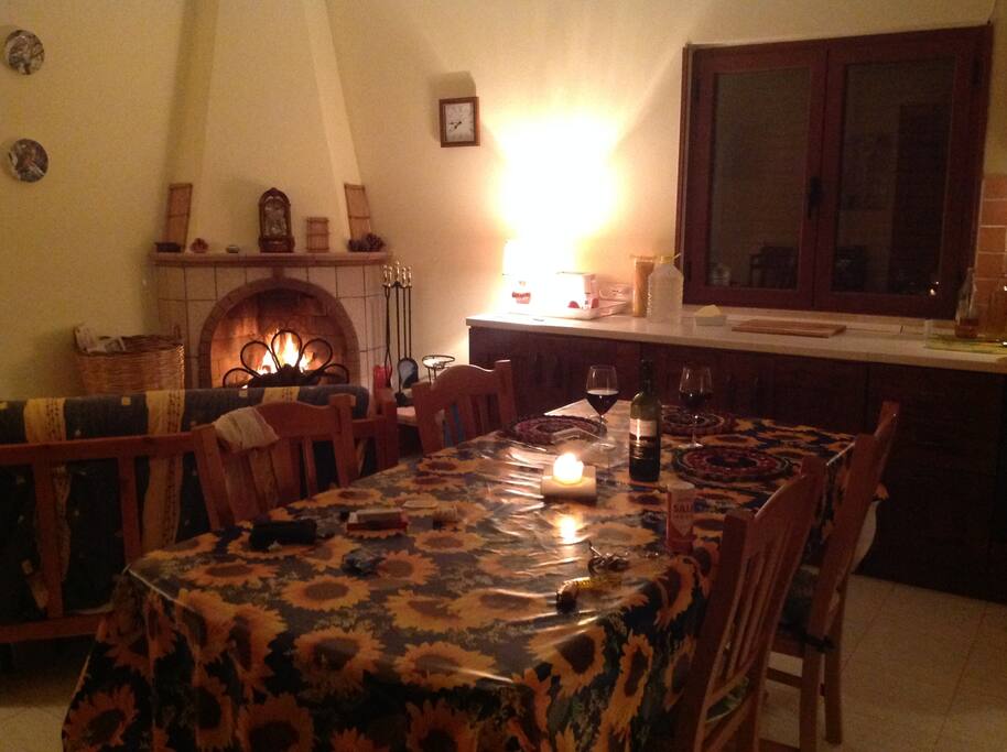 Living room on April evening.