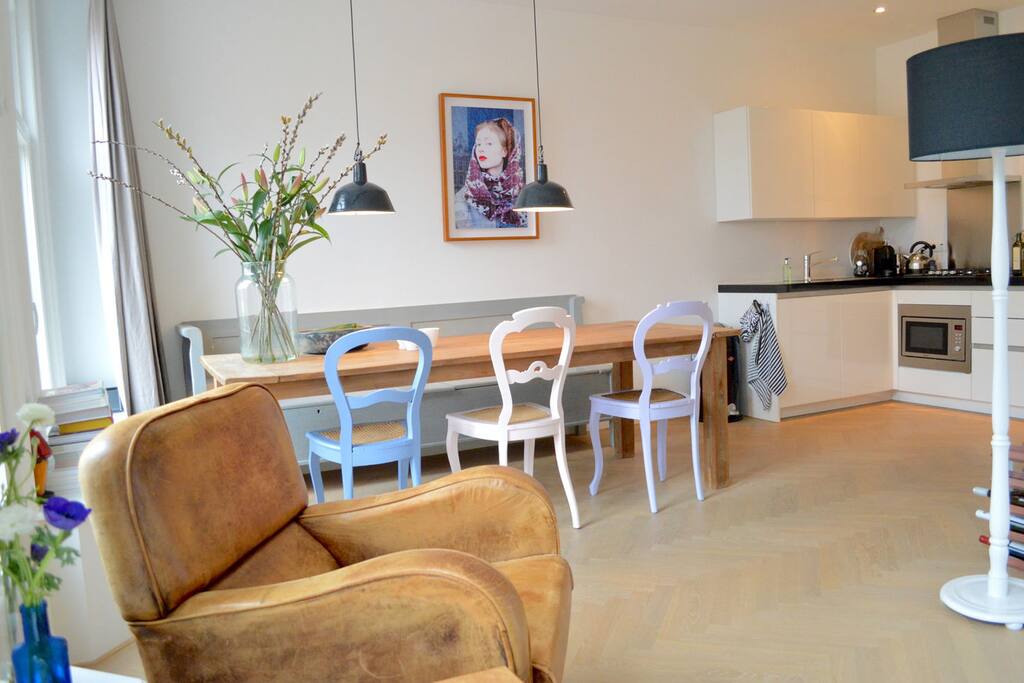 The apartment has a great atmosphere
