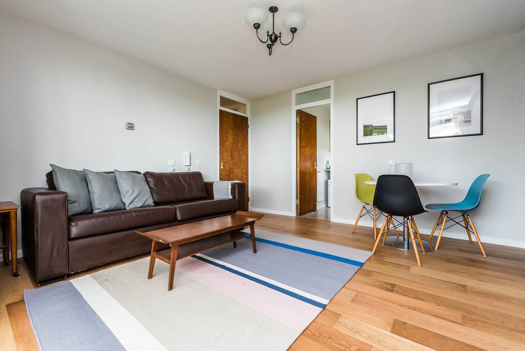 Very light open plan living space