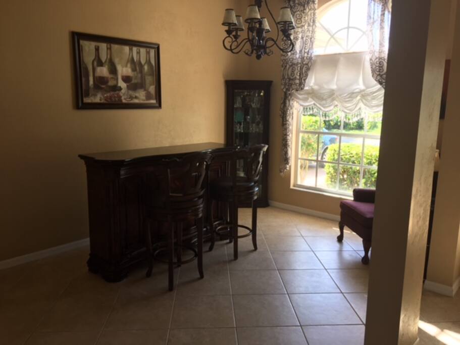 Bar area .