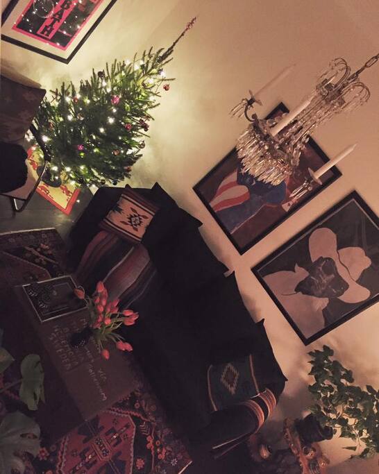 Vardagsrum till jul. Living room by x-mas.