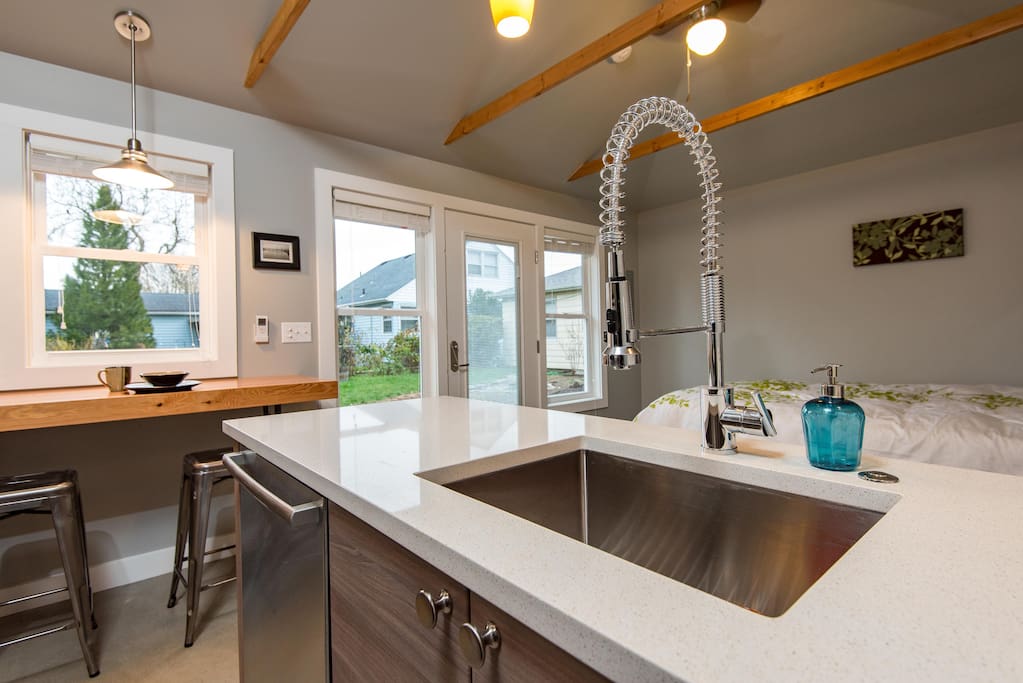 Designer touches throughout the kitchen.