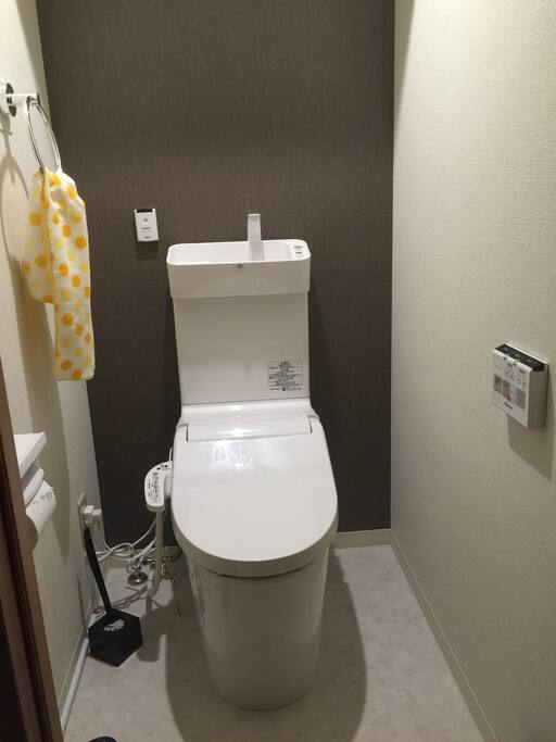 Toilet with washlet