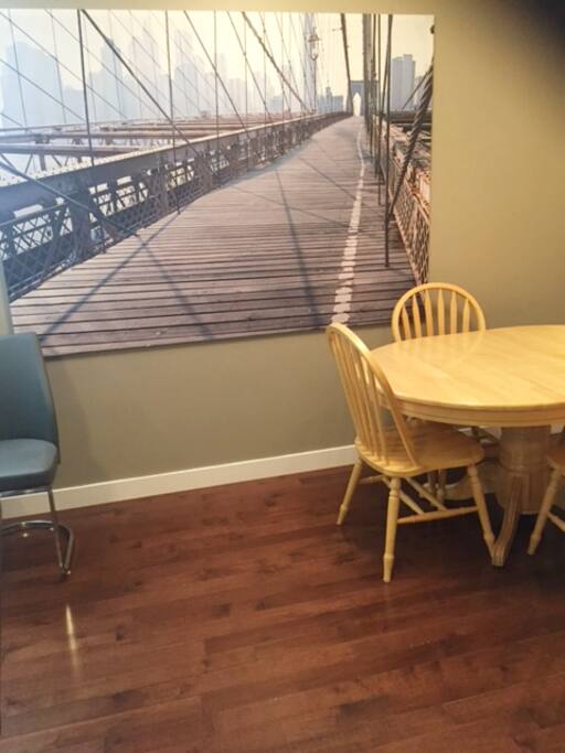 table, and desk area
