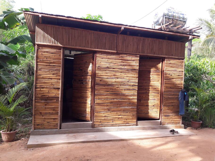 toilet and bathroom