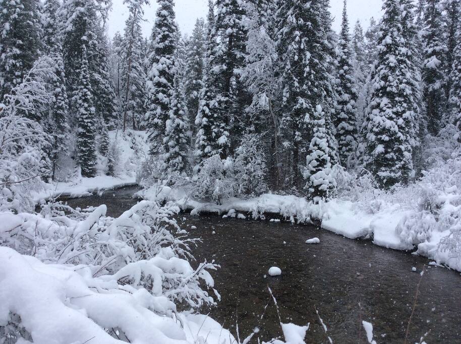 Swan River at winter time.