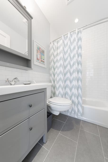 Newly renovated bath