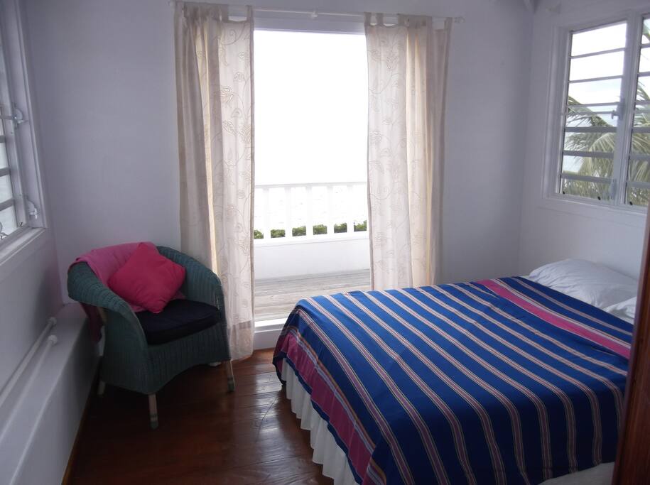 mezzanine bedroom with private deck