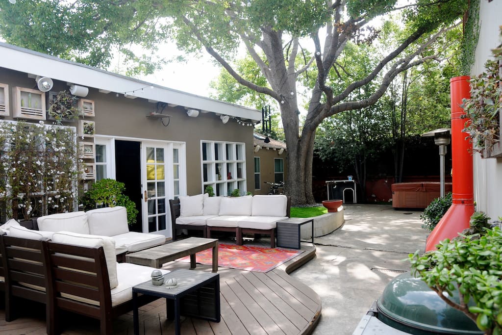 You have full access to this private backyard. Great for pets too!