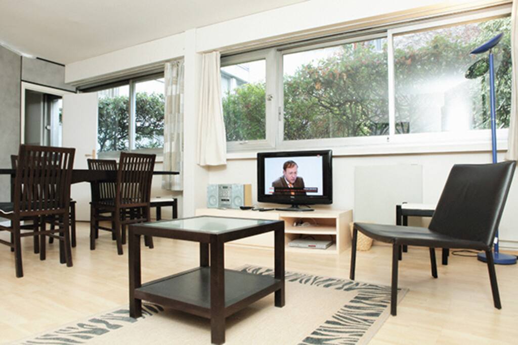 Appartement avec vue sur jardin. Très calme