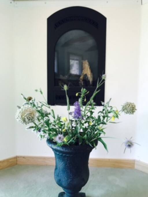 Fireplace in the studio